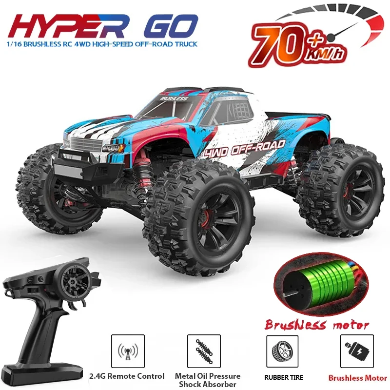 Hyper Go MJX 16207 16208 16209 16210 1/16 4WD RC รถ 70 กม./ชม.Brushless RC Racing รถรีโมทคอนโทรลรถบรรทุก Off-Road ของเล่น