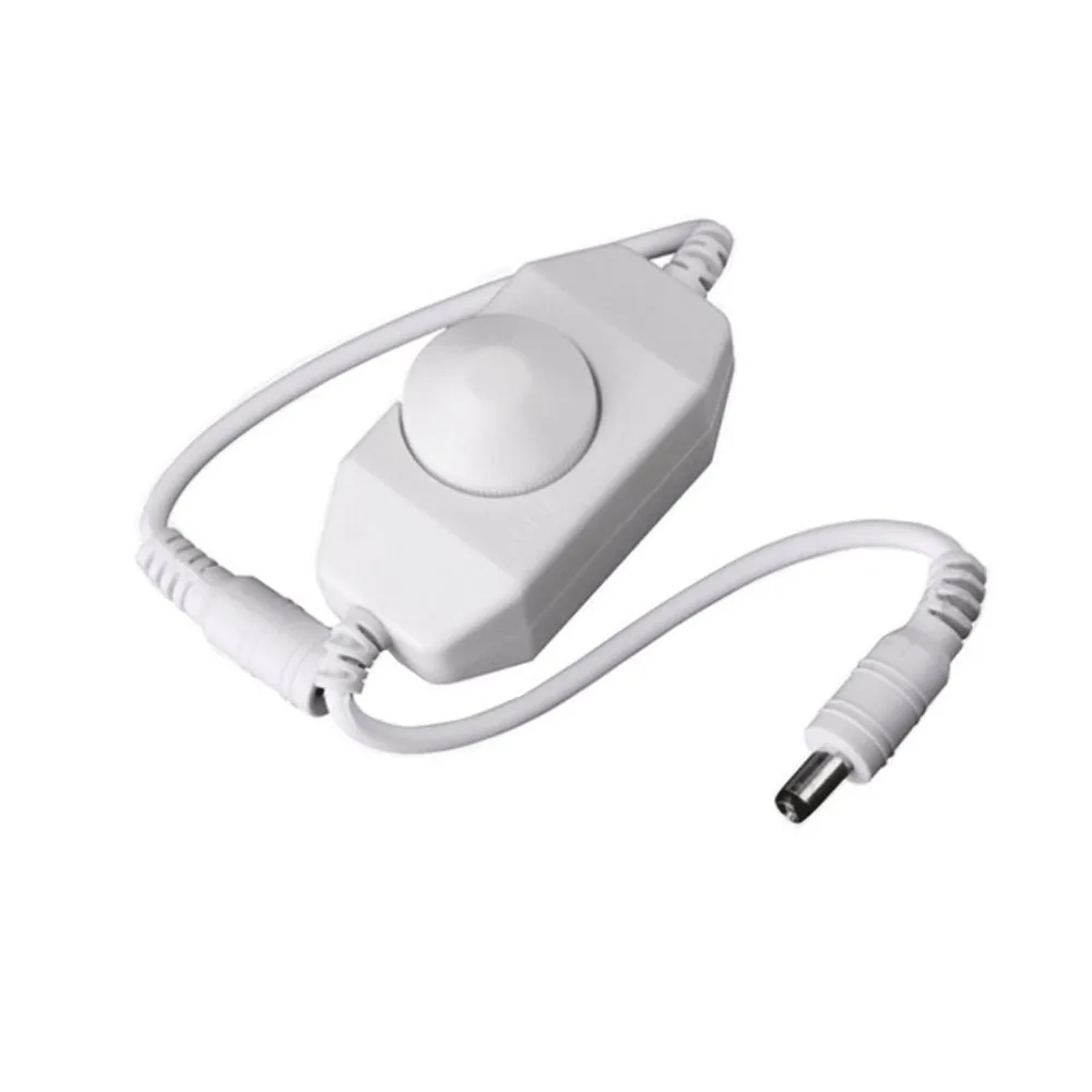Dimmer LED a striscia LED monocolore di alta qualità Dimmer LED 12V 2A 24W Manopola LED Dimmer Interruttore di regolazione ON OFF