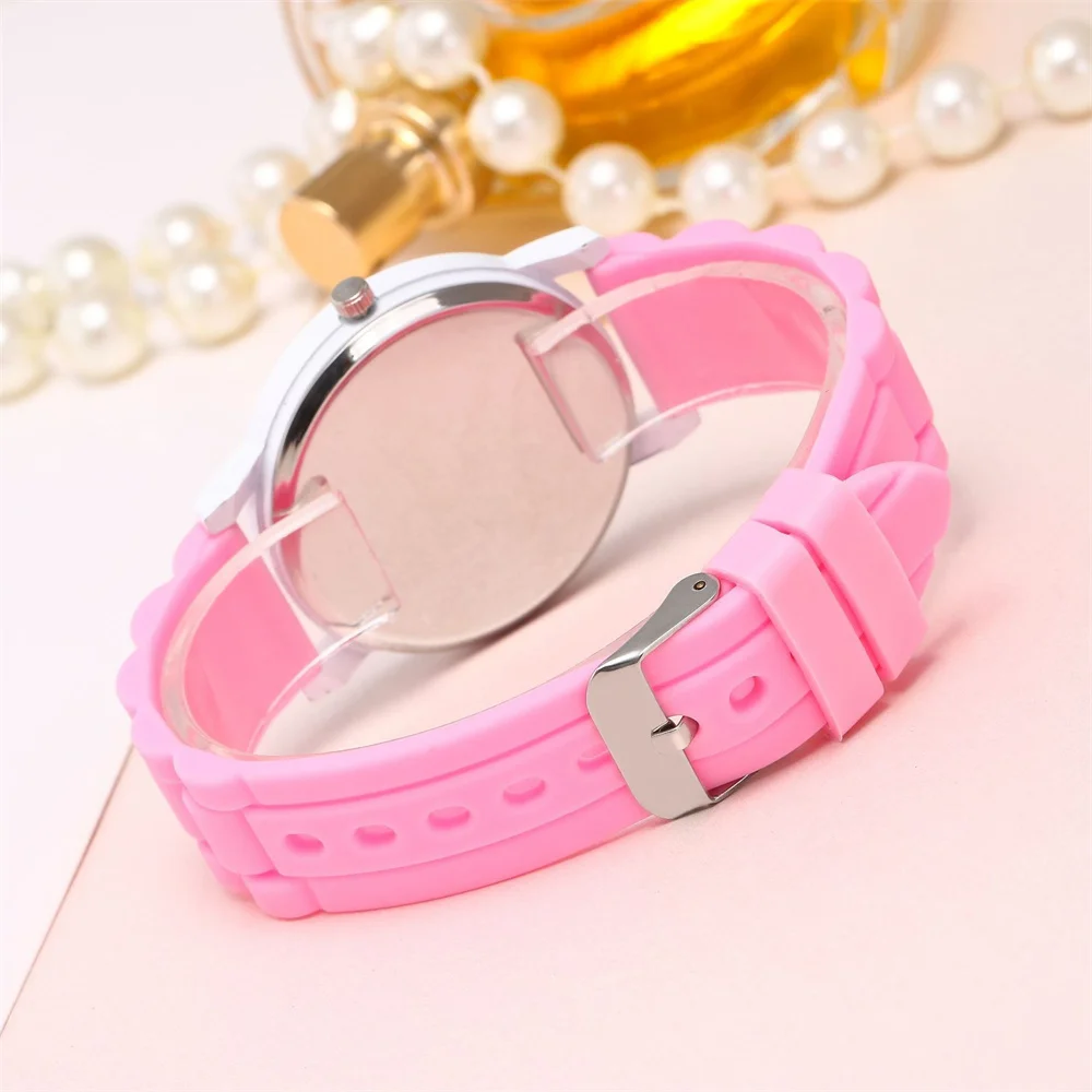 Reloj de moda para mujer Diseño sencillo de lápiz Reloj digital de cuarzo Casual Jelly Reloj de pulsera de silicona multicolor Reloj de mujer de vestir