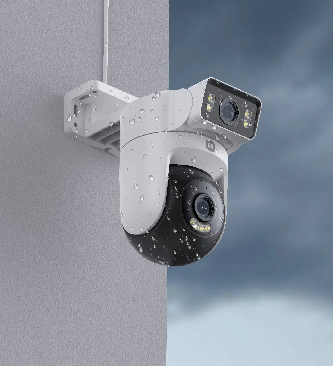 2025 ใหม่ Xiaomi กลางแจ้ง CW500 Dual กล้องรุ่น IP66 ป้องกันความปลอดภัยกล้องวงจรปิด AI Detection Full-Color Night Vision Smart Home