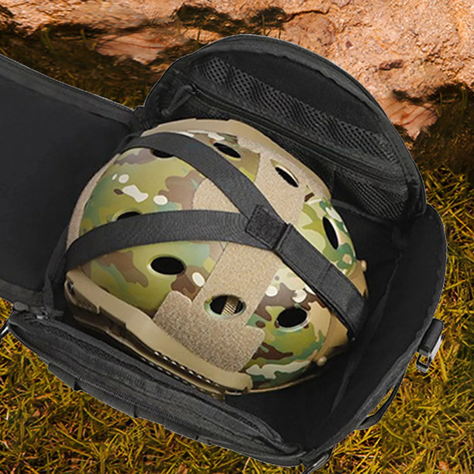 Bolsa táctica para casco, bolsa de almacenamiento para casco Airsoft FAST MICH, bolsa para cubierta de máscara, bolsa de transporte Molle