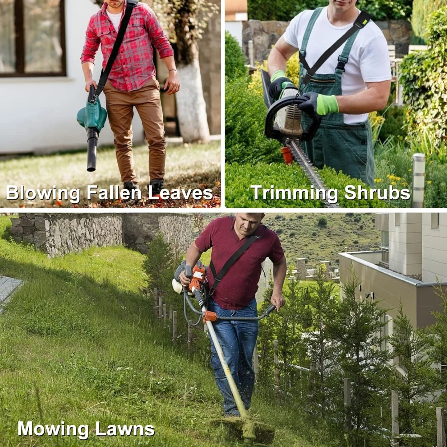 1pc Adjustable Shoulder Strap for Gardening Tools, Durable nylon Fabric, Universal Fit Harness for Grass Trimmers & Pruning Mach