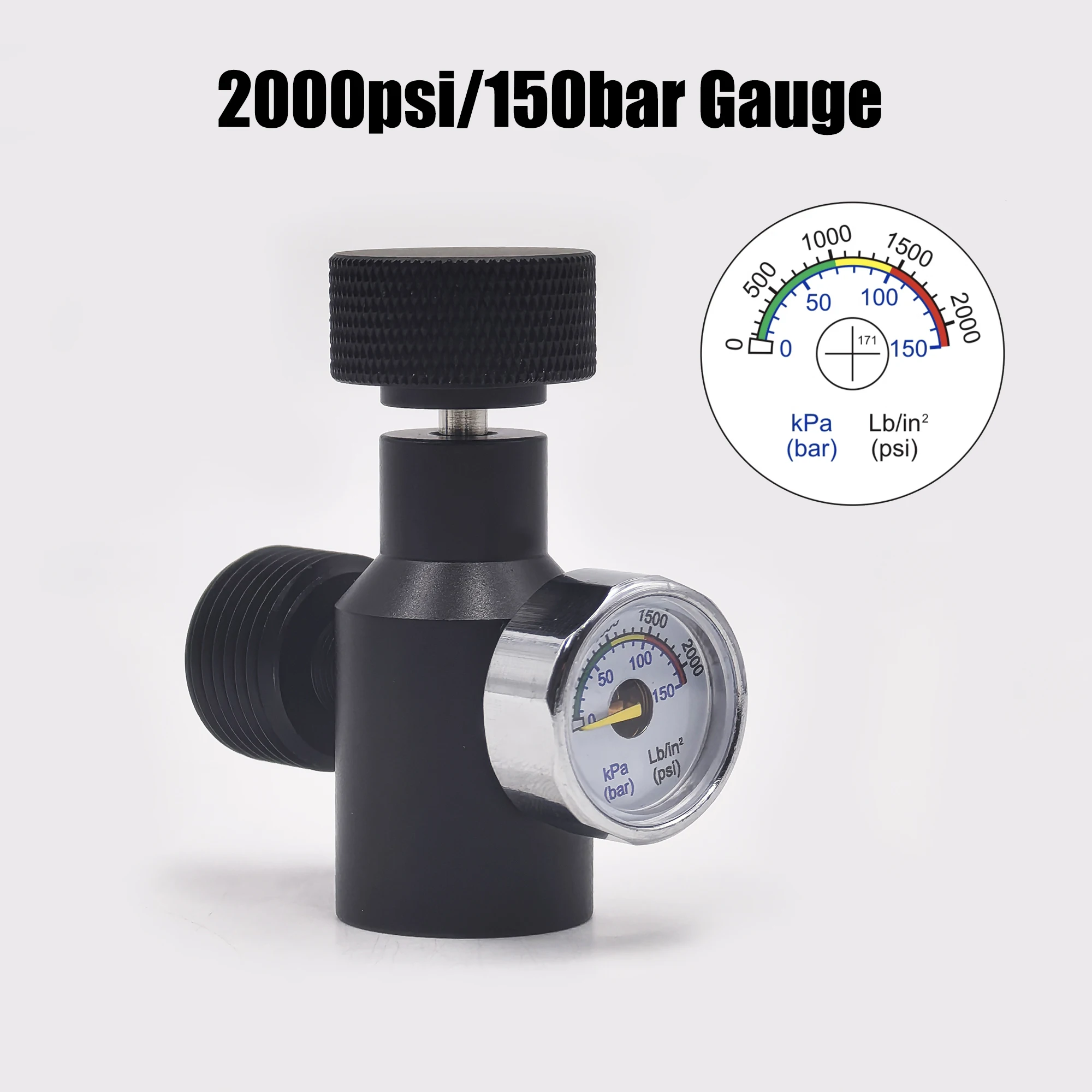 New Model Soda Water CO2 Cylinder Refill Adapter Connector Gas Regulator Tank Aquarium Homebrew Tr21-4 to W21.8-14