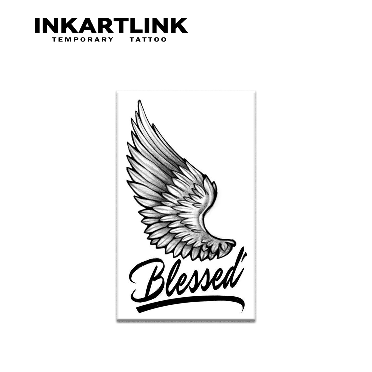 Tatuaje temporal de ala, dura hasta 15 días, nueva tecnología, pegatina semipermanente mágica impermeable.