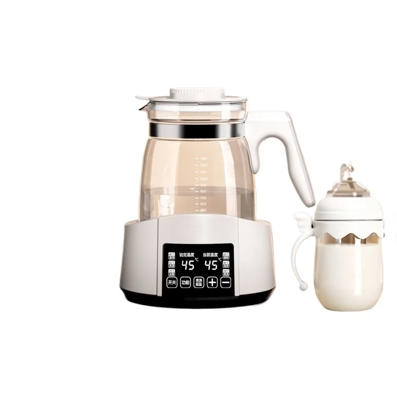 1.2l infantil termostática regulador de leite chaleira água quente pote isolamento inteligente aquecimento automático leite quente em pó gl41