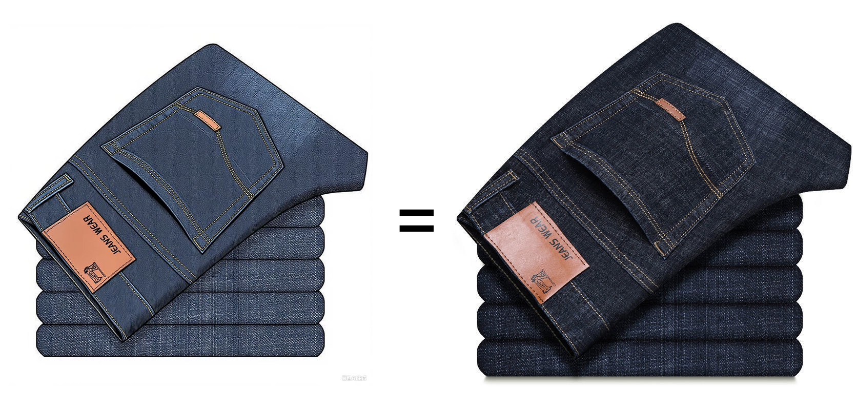 2025 jeans d'affaires de mode pour hommes style classique décontracté élastique slim fit jeans pantalons en denim pour hommes noir bleu