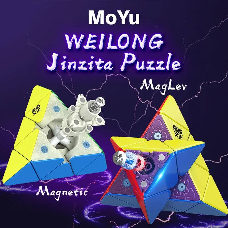 MOYU Weilong Pyraminx Maglev Từ Ma Thuật Giải Nhanh, Chuyên Nghiệp Đồ Chơi Xếp Hình Weilong Maglev Kim Tự Tháp Trẻ Em Quà Tặng