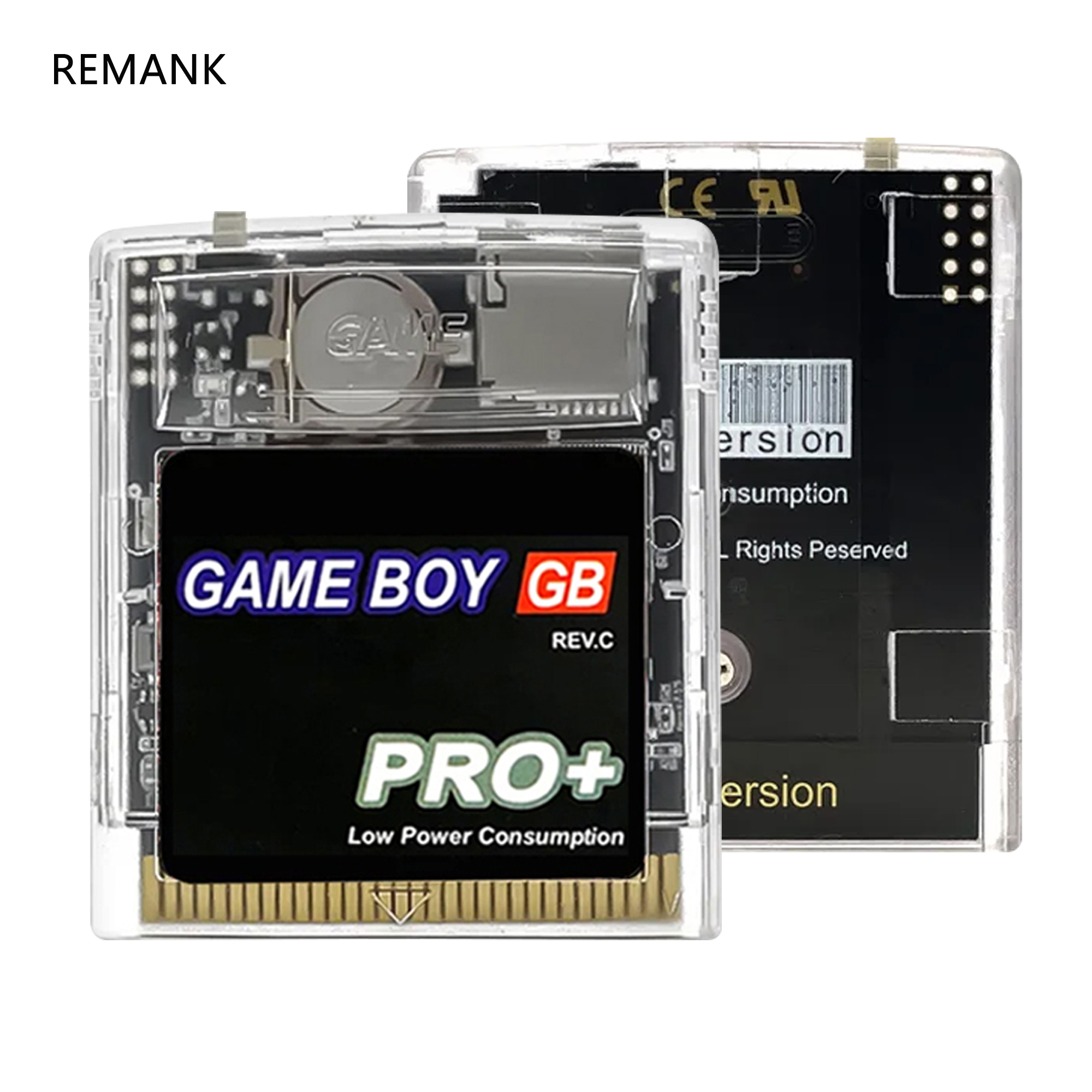 REMANK 2000 IN 1 Gameboy Color GB PRO เกมเกมเกม Boy Cart สําหรับ GB GBC GBA พร้อม TF/SD Card มัลติฟังก์ชั่น