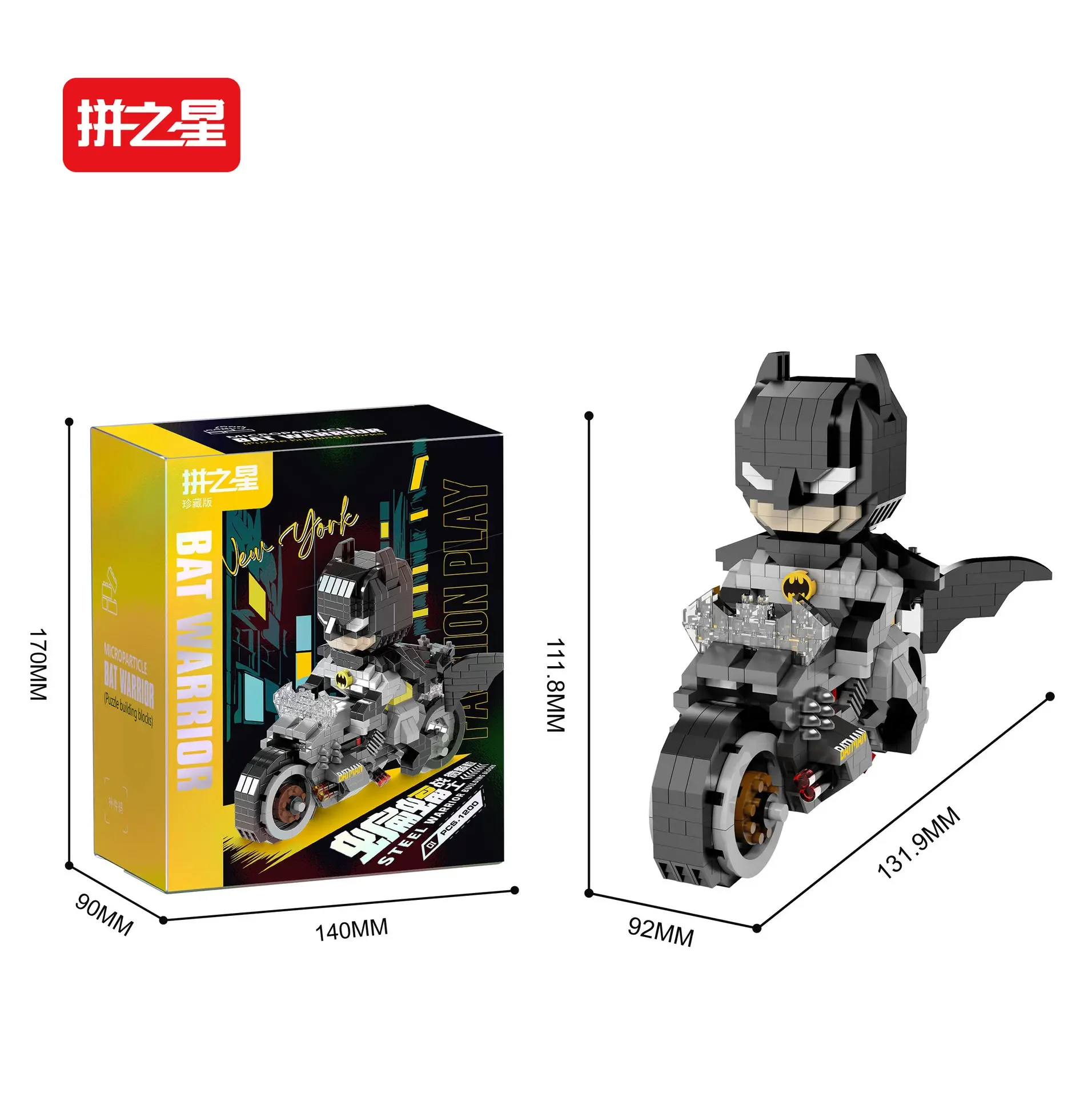 Batman Micro figura de bloques de construcción DC Superman motocicleta superhéroes rompecabezas 3D modelo película Mini ladrillos juguetes para niños regalos