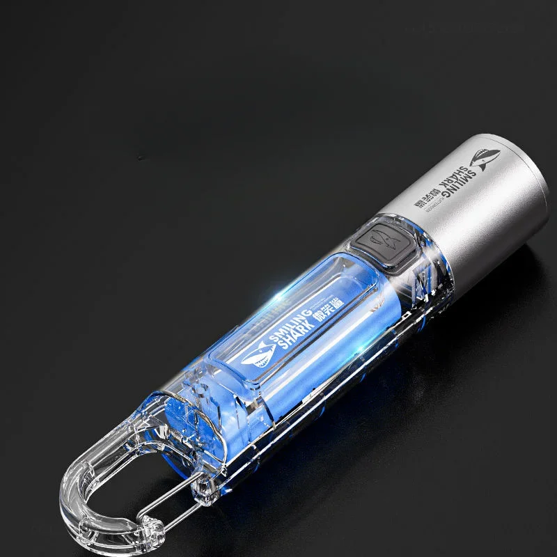 SMILING SHARK-linterna de luz fuerte para exteriores, lámpara de iluminación recargable multifuncional de alto brillo para acampar y emergencias en el hogar