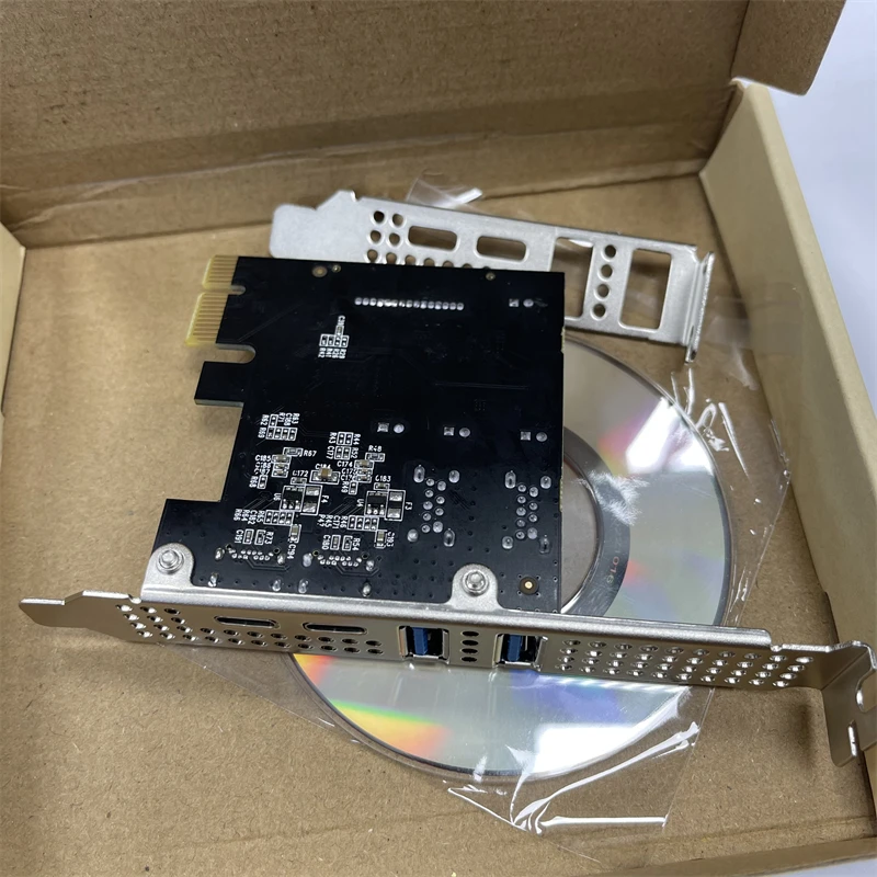 Тип C USB 3.2 Gen1 5 Гбит/с PCIE-карта-концентратор USB 3.0 PCI Express 2 * порт USB A + 2 * порт Type-C/адаптер карты расширения USB3.2 PCI-E