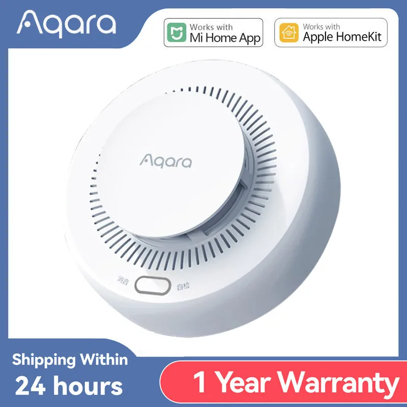 New Aqara Smoke Detector Zigbee Smart Fire Alarm Monitor Sound Alert Home Security APP Remote Control For Xiaomi Mi home Homekit