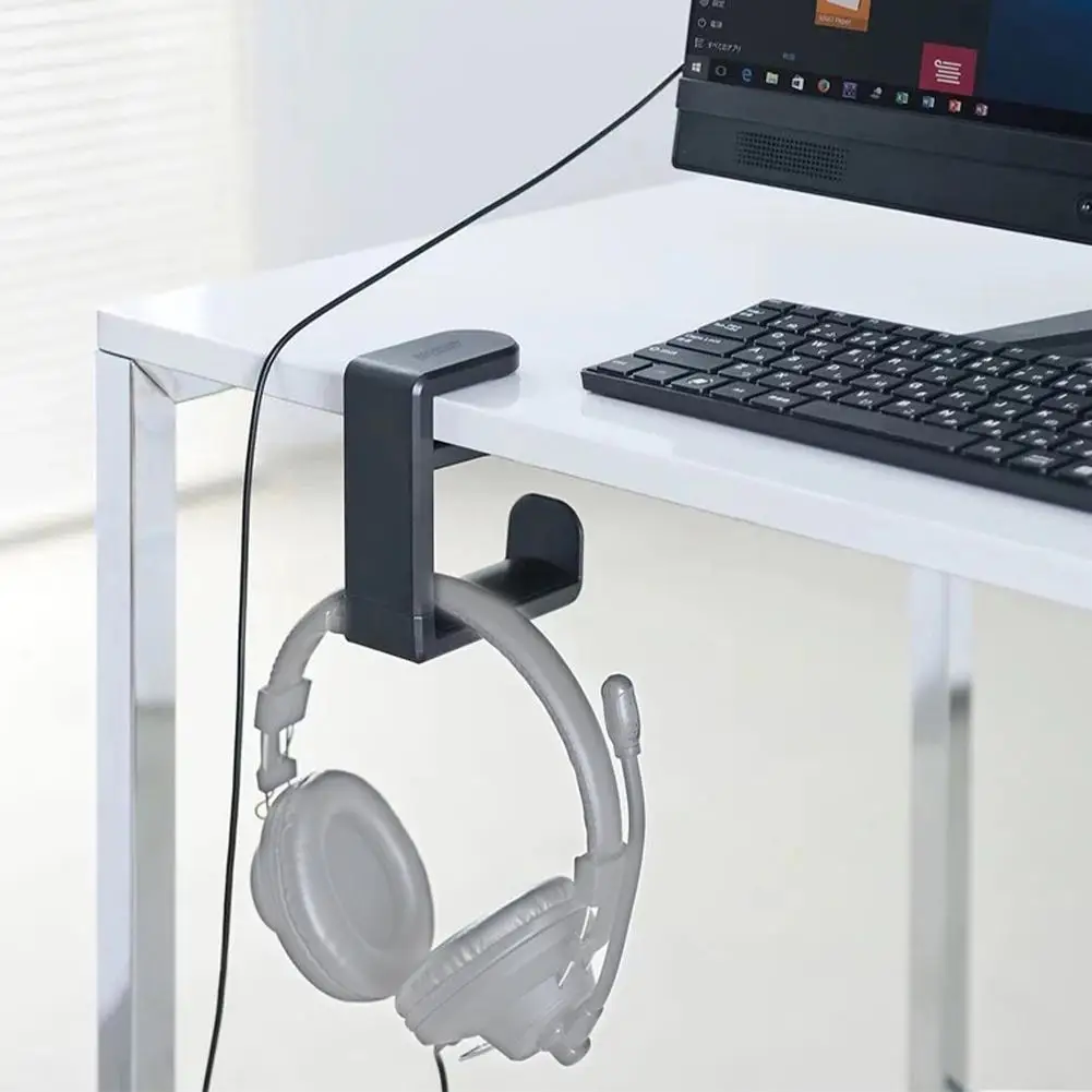 Universal Kopfhörer Ständer Adhensive Kunststoff Wand Halterung Aufhänger Unter Schreibtisch Headset Rack Halter Unterstützung Für Gaming Kopfhörer Halterung