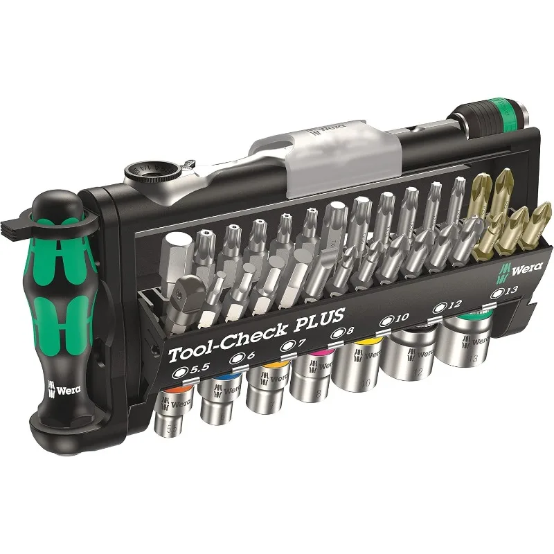 Check Plus Bit Ratchet Set with Sockets - Metric