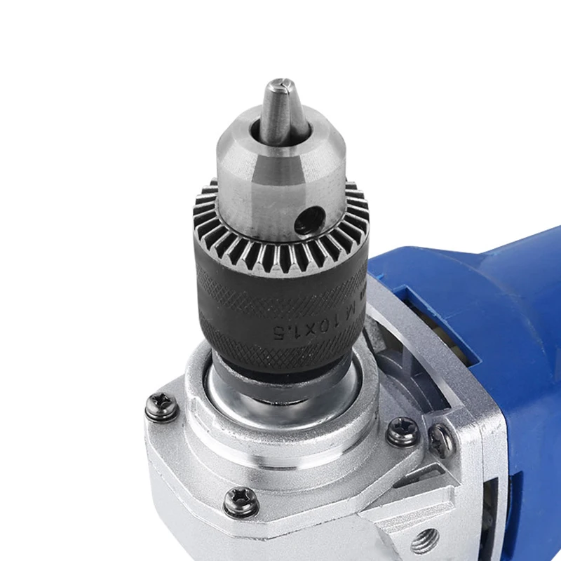 Amoladora angular, pinza de conversión de taladro eléctrico, soporte de portabrocas de 10mm, adaptador de taladro eléctrico, conversión M10 para amoladora angular eléctrica de 4"