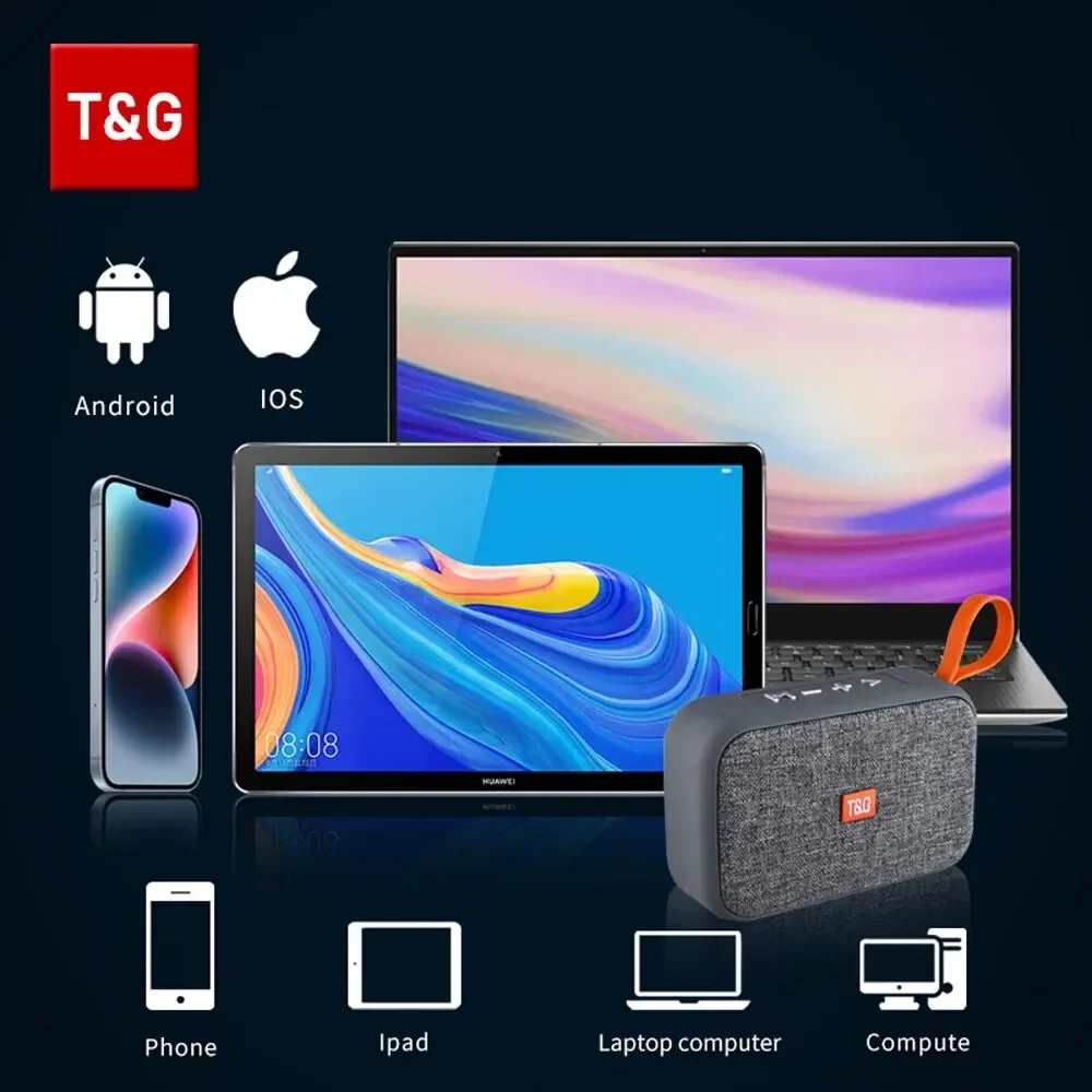 Głośnik TG506 przenośny Mini bezprzewodowy Soundbar Bluetooth 5.0 zewnętrzny kryty głośnik HIFI obsługa karty TF Radio FM wodoodporny