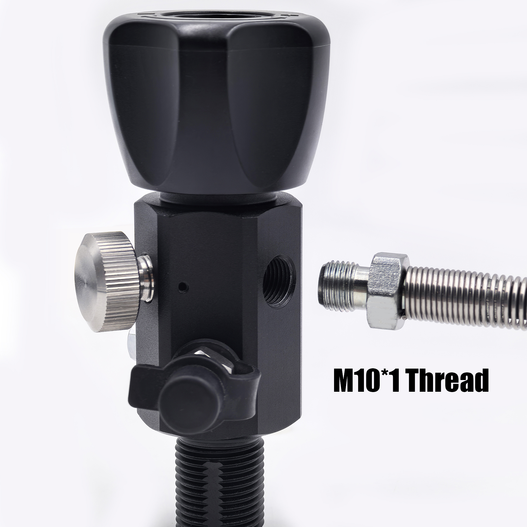 エアタンク充填バルブ,dinバルブ補充アダプター,充填ステーション,シリンダー,デュアルゲージ,4500psi, 300barスレッド,m18 * 1.5または5,8-18unf