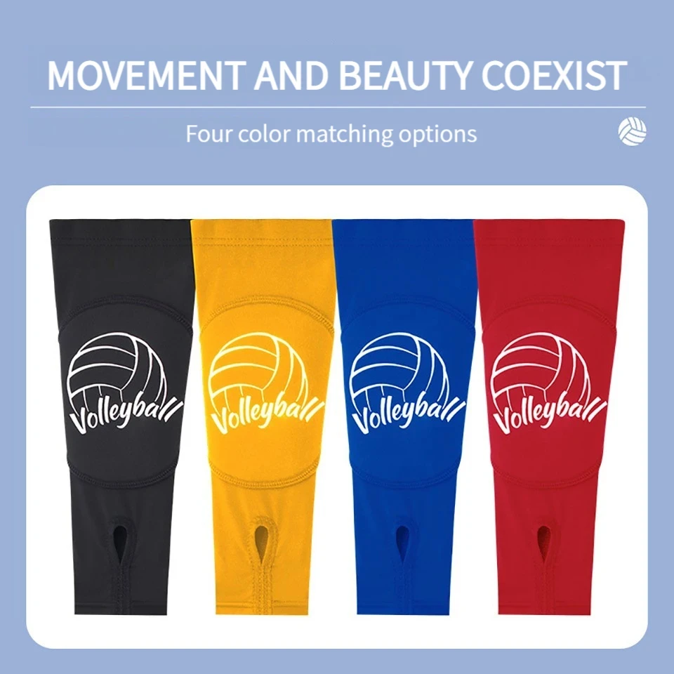 1 ペアバレーボールアームスリーブ手袋前腕圧縮テストトレーニングバスケットボール手首サポートブレースプロテクタースポーツアームガード