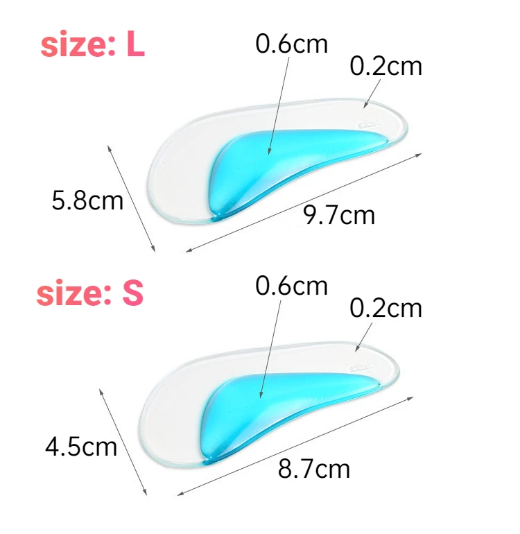 Insoles Orthotic Professional Arch Support Insole Flat Foot Flatfoot Corrector Shoe Cushion Insert Silicone Gel Orthopedic Pad