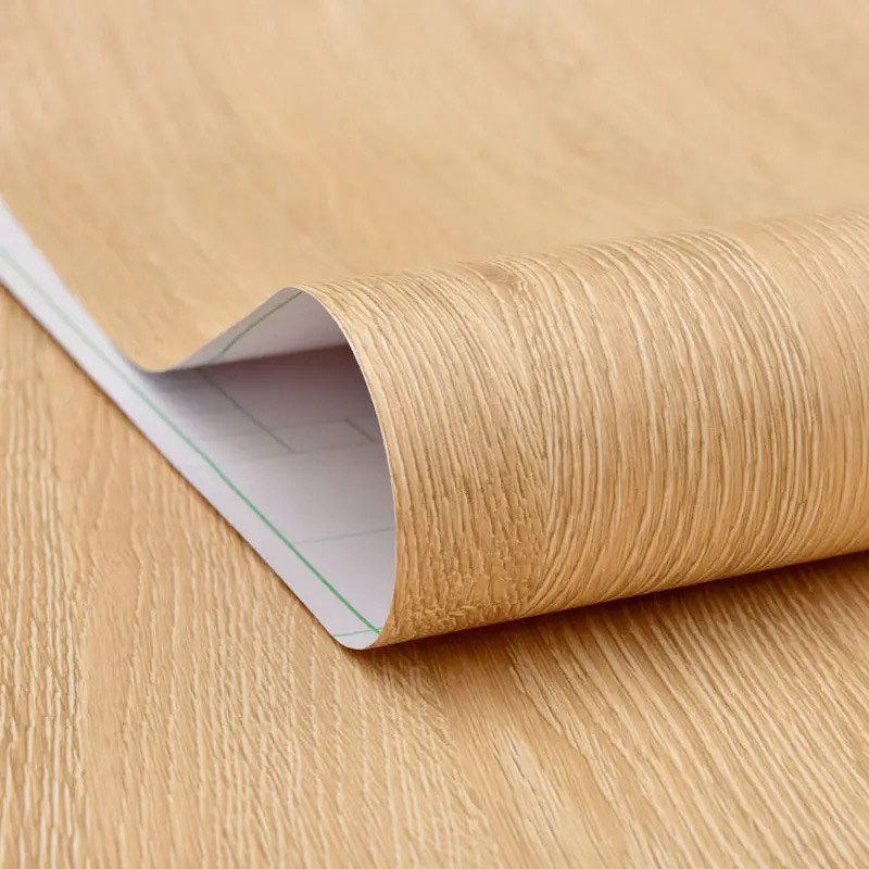 40 cm chêne jaune imitation grain de bois décoratif auto-adhésif amovible stickers muraux peler et coller papier peint imperméable