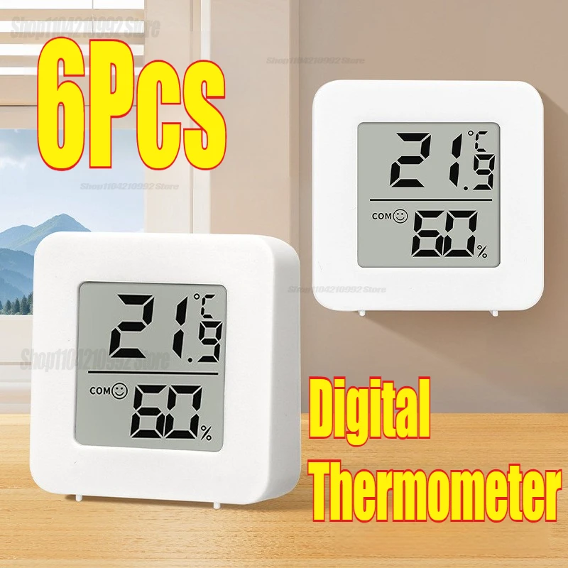 Mini LCD Digital Thermometer Hygrometer Indoor Room Temperature Humidity Meter Sensor Gauge Weather Station Set