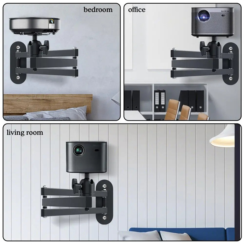 Soporte de montaje en pared para proyector, soporte duradero retráctil, brazo de extensión, montaje en pared, tornillo de 6mm, soporte para proyector para XGIMI JMGO Xiaomi