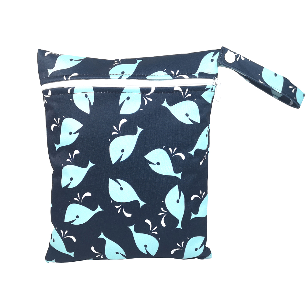 23 รูปแบบใหม่ขนาด: 20*25 ซม.Wetbags ล้างทําความสะอาดได้ผ้าอ้อมผ้า Nappies กระเป๋ากันน้ํากีฬาพกพากระเป๋า