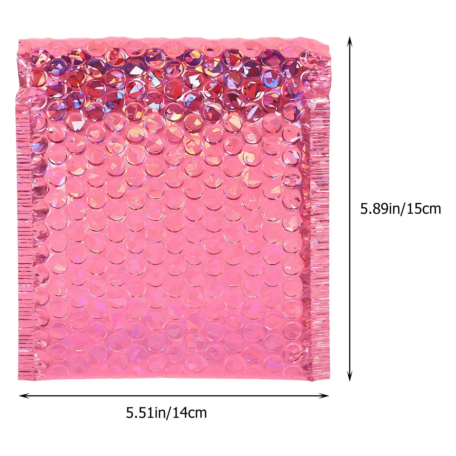 50 ชิ้น A5 ซอง Mailing เบาะสีดําฟองกระเป๋าห่อของขวัญกระเป๋า Mailers บรรจุแต่งหน้าสี
