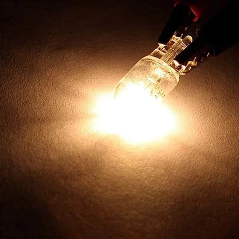 10 X lâmpada de sinal de vidro T10 W5W 501 194 12V 5W/3W W2.1x9.5d lâmpada de carro de filamento único luz automática