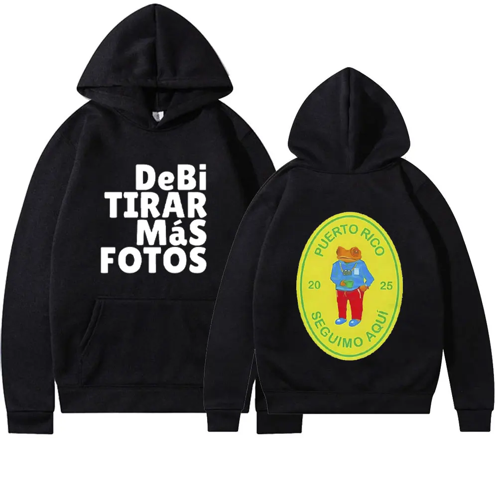 Dtmf bad bunny álbum moletom com capuz masculino feminino pulôver de grandes dimensões com capuz de inverno presente para fãs suéter estiloso novo em 2025 manga comprida