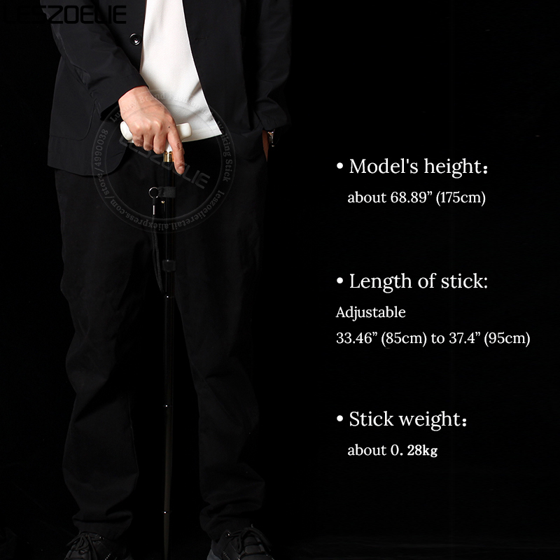 85cm do 95cm regulowany kij mężczyzna uchwyt z żywicy czarny stop aluminium luksusowe laski damskie składane elegancka laska