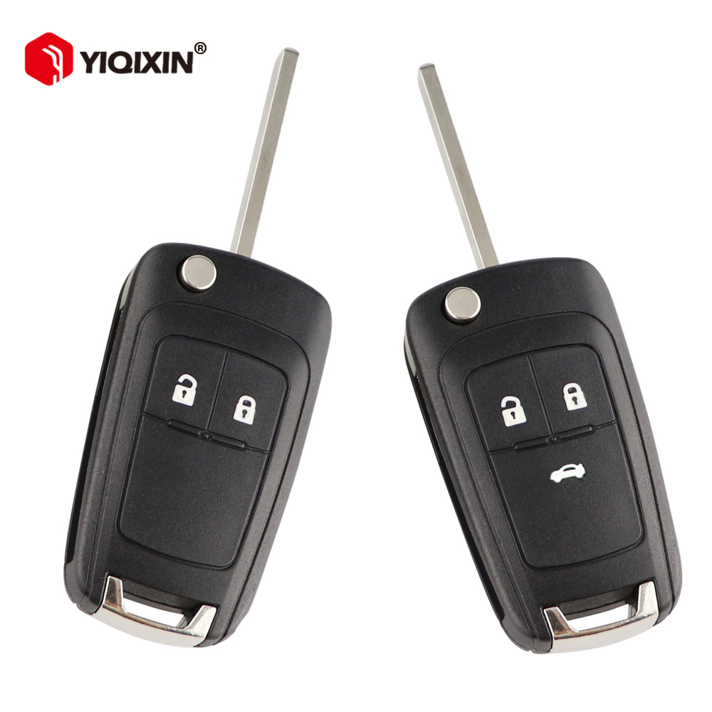 Carcasa de llave remota de coche con tapa de 2/3 botones para Opel/Vauxhall para Astra J Zafira B C Insignia Mokka Adam Cascade Karl Corsa Meriva