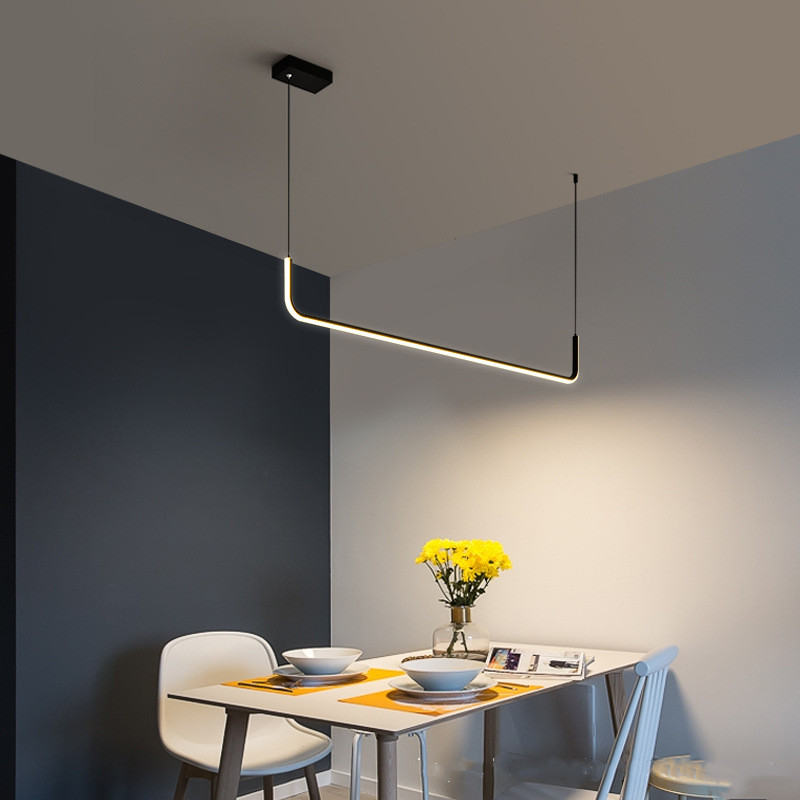 Lámpara de techo LED moderna, mesa regulable, comedor, cocina, lámparas colgantes minimalistas, decoración del hogar, luminarias de iluminación