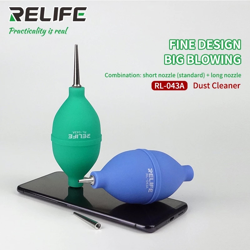 Relife RL-043A 2 で 1 電話修理ダストクリーナー送風機ボールダストクリーニングペン電話 PCB PC キーボードカメラレンズクリーニング