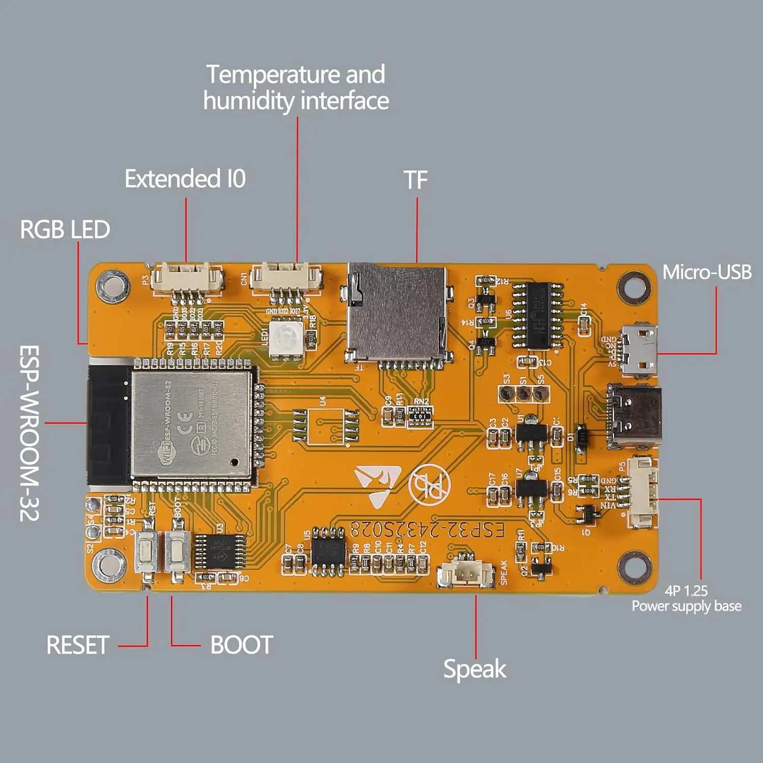 Esp32 para arduino lvgl wifi & placa de desenvolvimento bluetooth 2.8 240*320 tela inteligente 2.8 polegadas lcd módulo tft com toque wroom