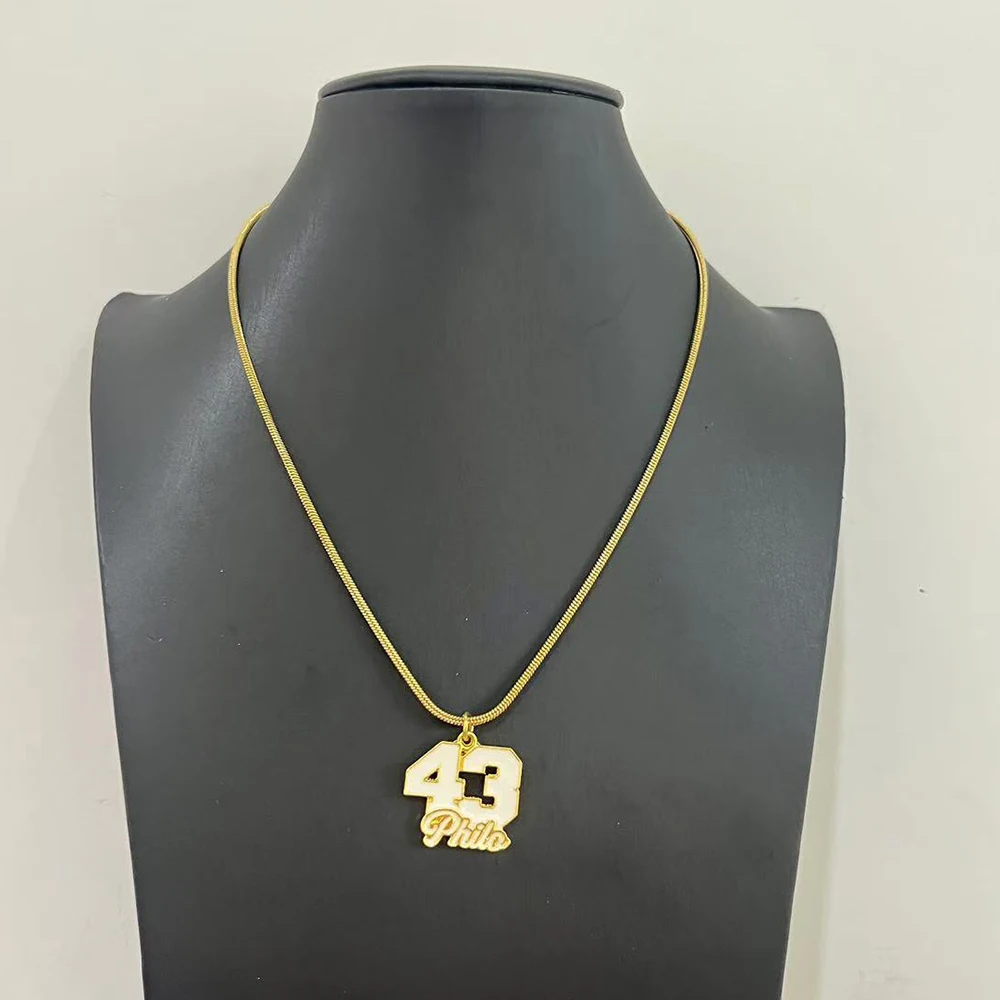 Philo Greek letter 1943 pendant necklace