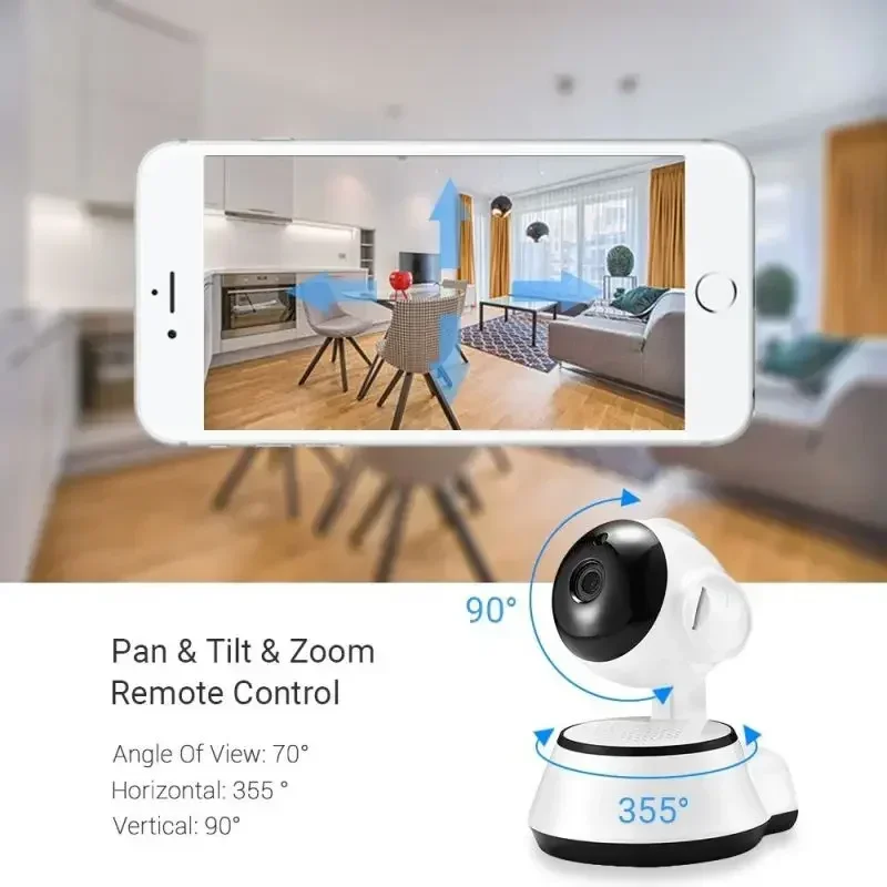 8MP 4K Smart Mini WiFi IP Camera Wireless Intelligent Auto Tracking Two-Way Audio Baby Pet Monitor Surveillance Camera For Home
