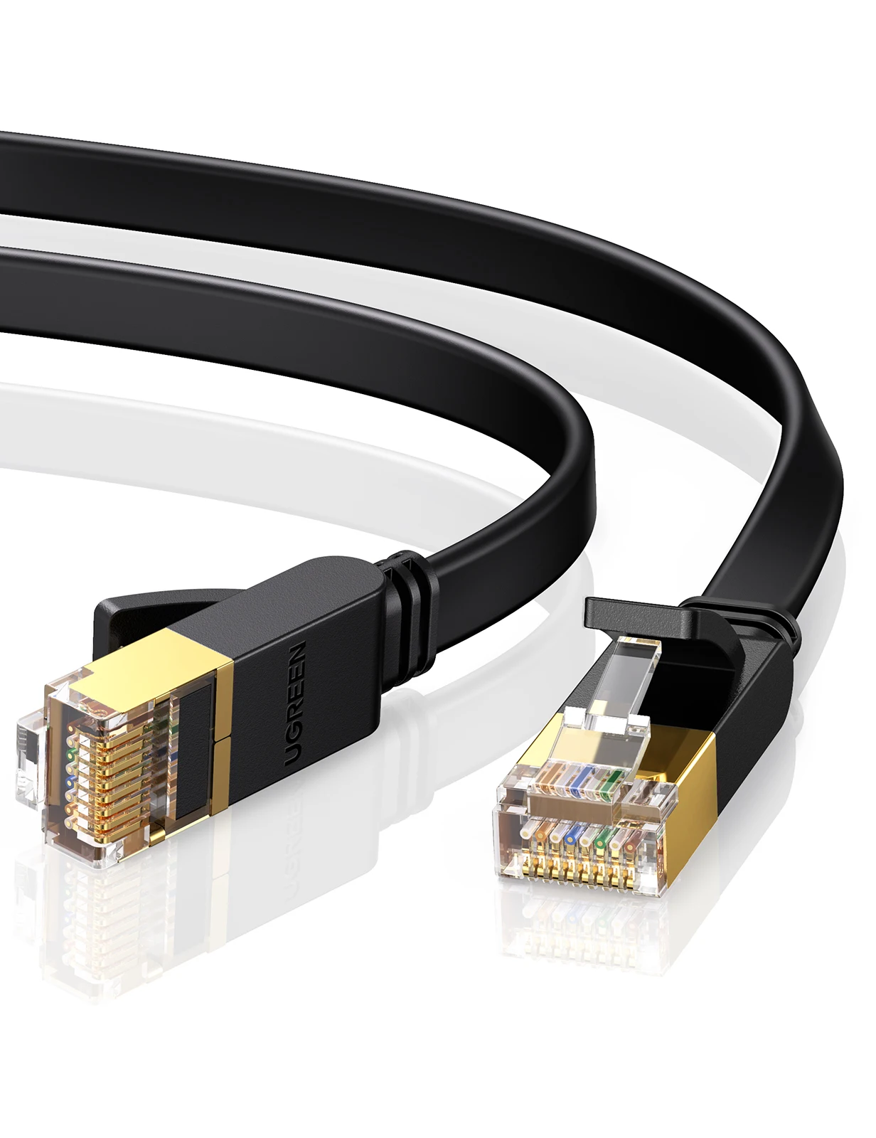 UGREEN-Cable de red Lan Cat 7, Cable de conexión Lan de Internet plano de alta velocidad, para Router, módem Cat6, Cabo Ethernet, rj 45