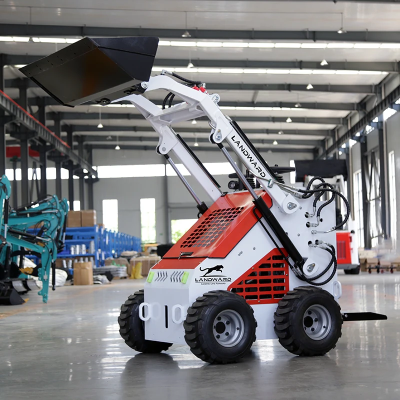 Chinese Mini Loader Manufacturer CE EPA Mini Skid Steer Loader 4WD Multifunctional Mini Wheel Loader Factory Customization Sale