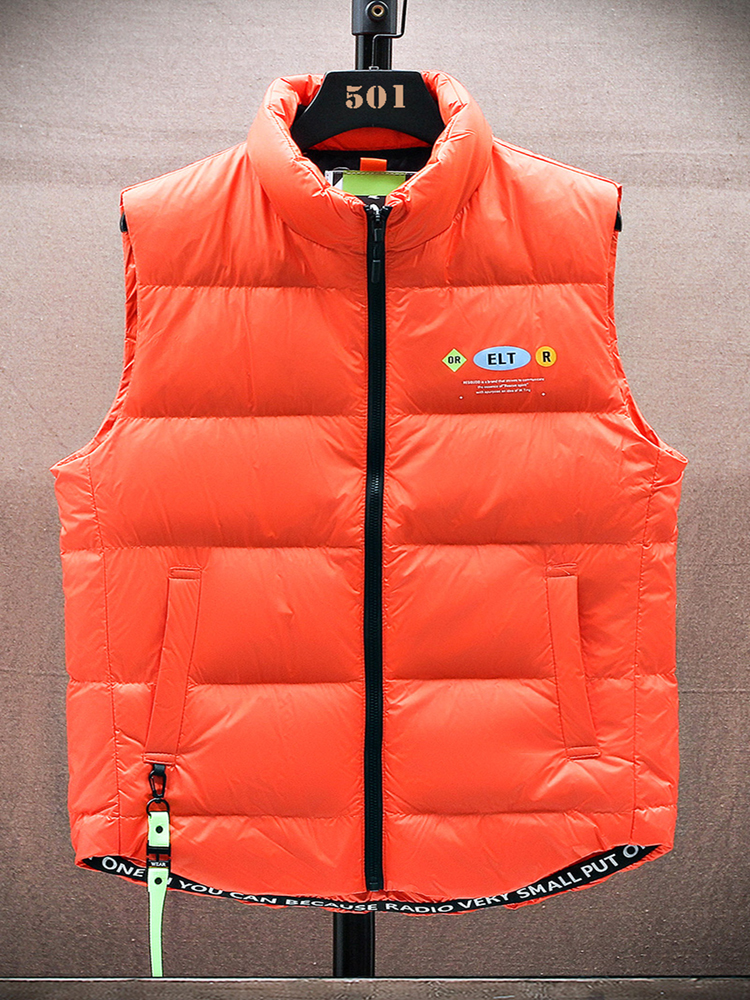Winter Gewatteerd Vest Heren 80% Witte Eend Naar Beneden Grote Maat 6xl Opstaande Kraag Mouwloze Dikke Warme Jassen Winddichte Thermische Gilet Jassen