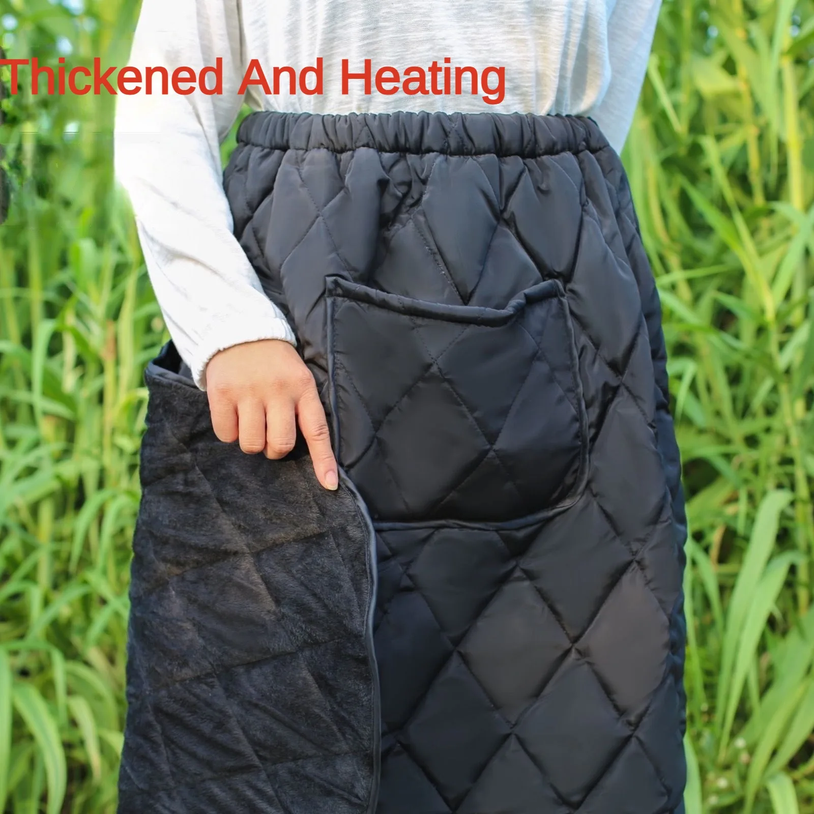 Delantal para piernas, manta térmica, calentadores de piernas para patinetes, cubierta de invierno, rodilleras, felpa gruesa, impermeable, parabrisas, previene la colcha fría