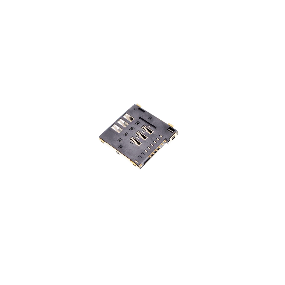1 peça novo conector de cartão micro sim de boa qualidade remendo auto-piercing 6 + 1 p/8 + 1 p slot para cartão sim soquete MUP-C792