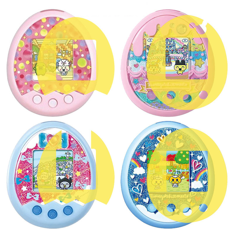 เครื่องเกมสัตว์เลี้ยงระบบดิจิทัลเสมือนจริง5ชิ้นฟิล์มป้องกัน TPU สีทองฟิล์มบางป้องกันสำหรับ tamagotchis pix/meags/sweet