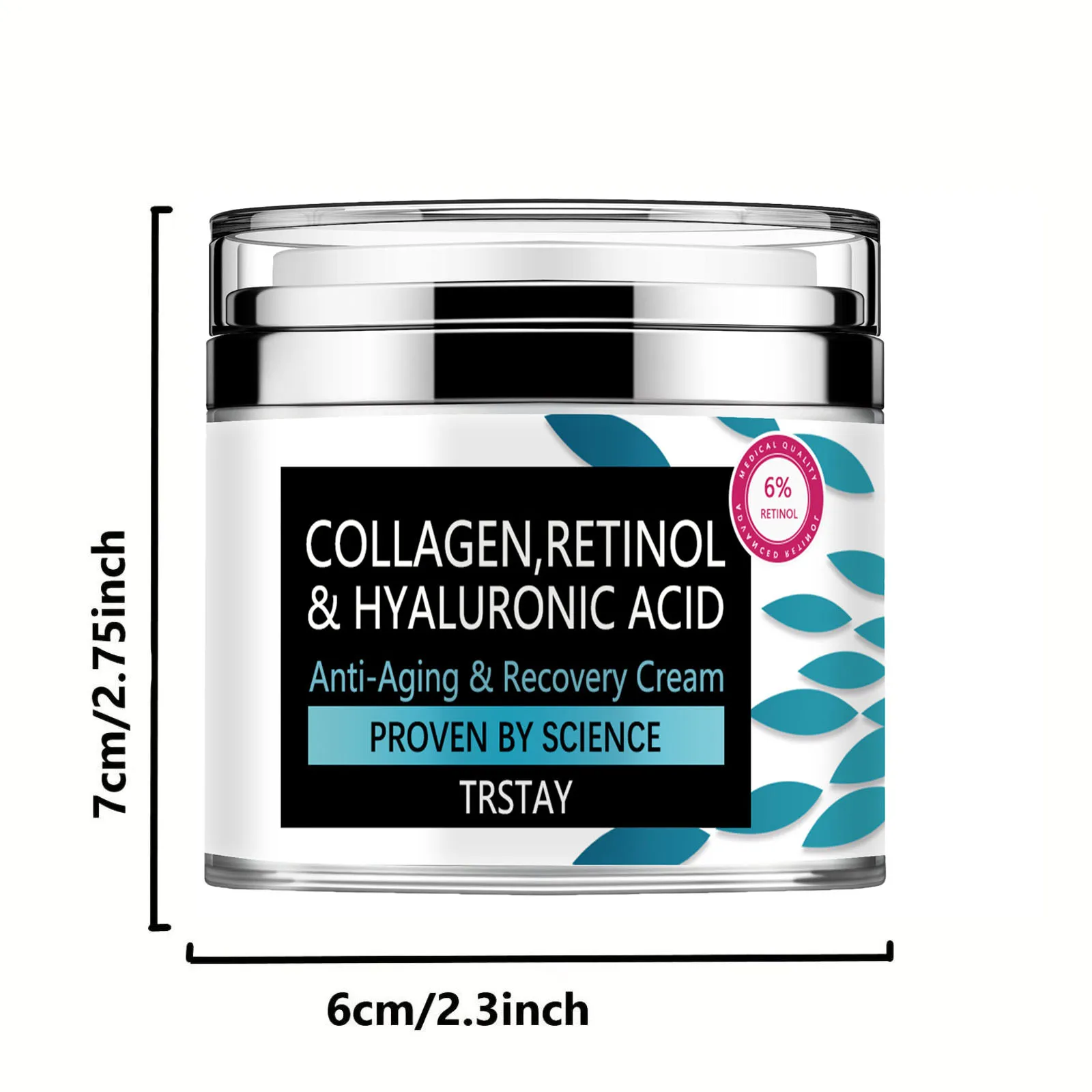 Creme de colágeno para rosto com retinol e ácido hialurônico