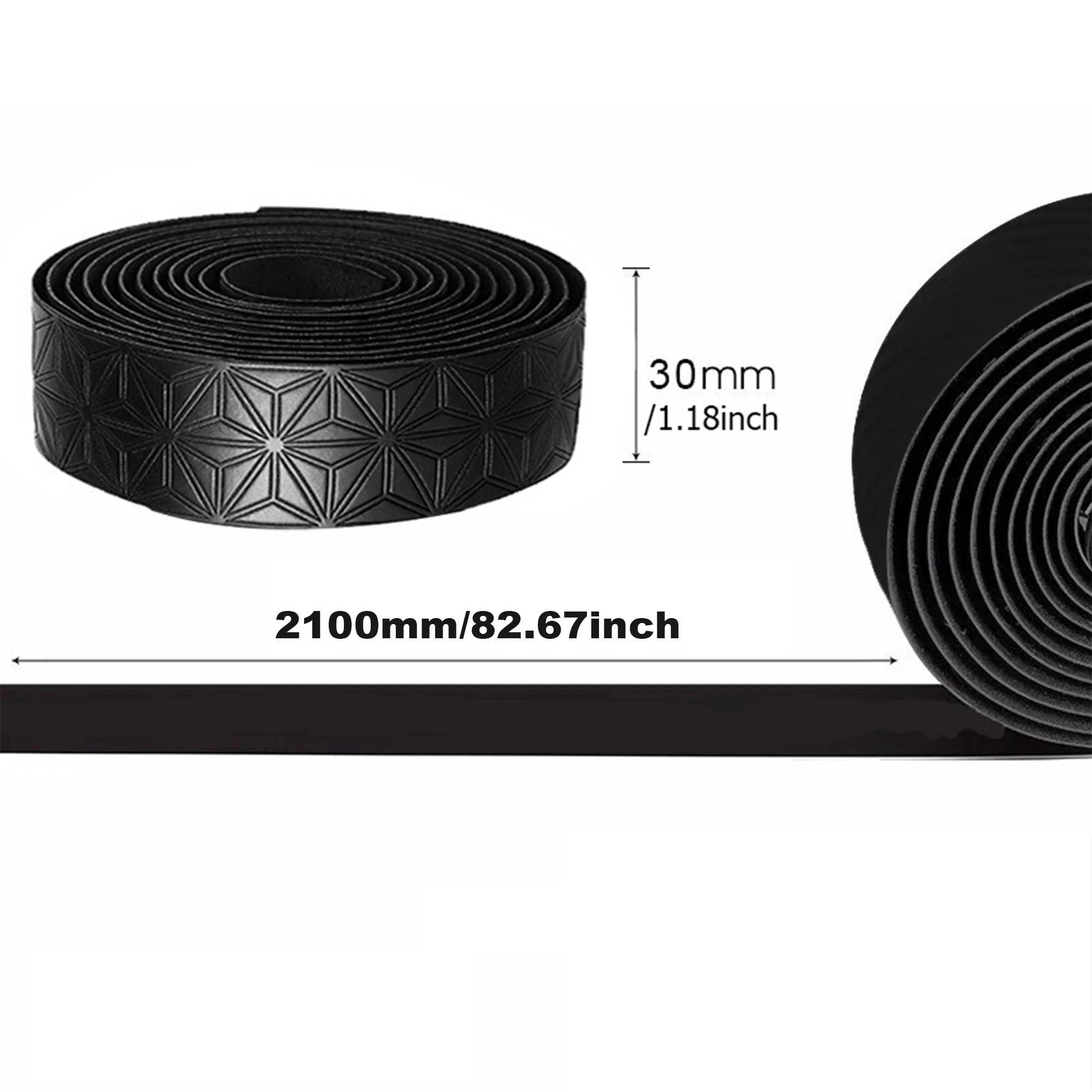 1 คู่ Anti-SLIP แผนที่จักรยานเทปพันแฮนด์ PU Shock Handle Bar เทป W/ปลั๊กปลายบาร์