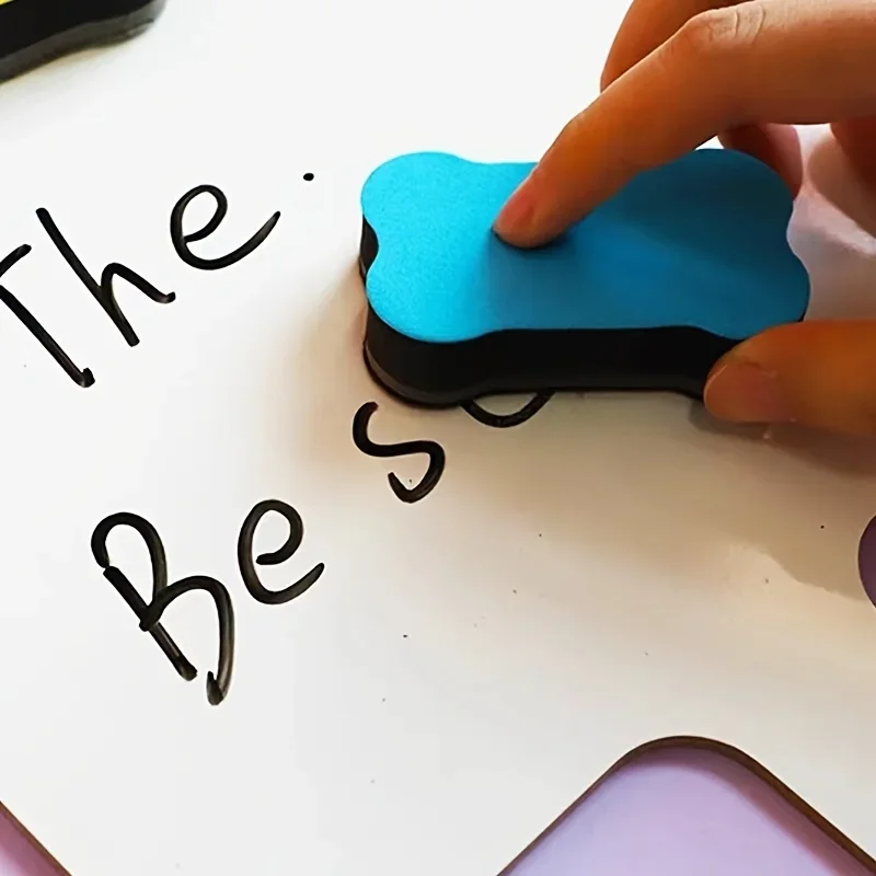 3 ชิ้น Magnetic Dry Erase ยางลบยางลบกระดานไวท์บอร์ดยางลบ Drywipe Marker Cleaner อุปกรณ์สํานักงานโรงเรียน