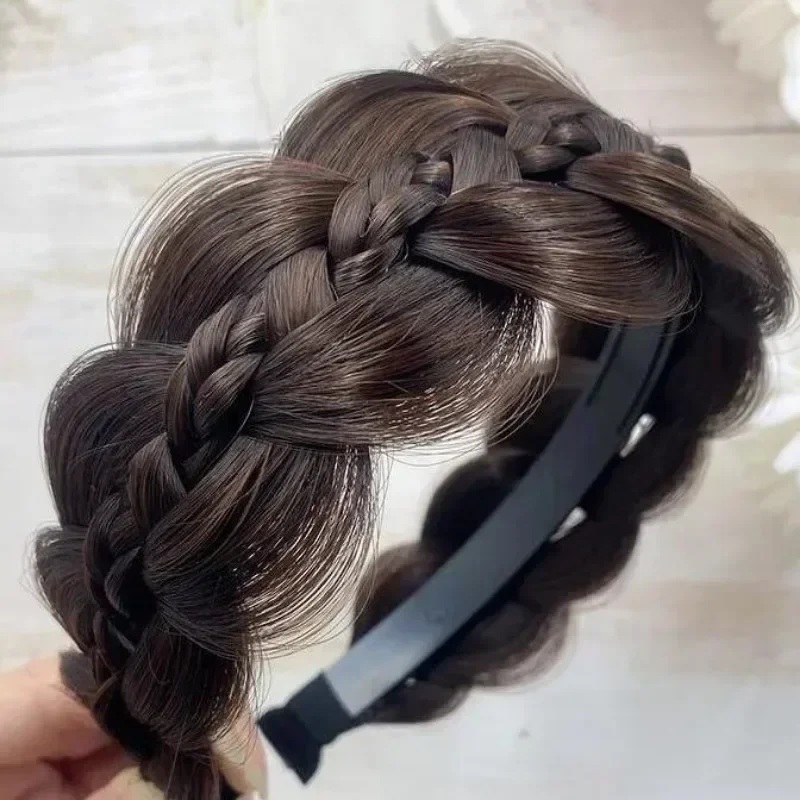 女性用ツイストヘッドバンド、ワイドフィッシュボーンブレード、手作りヘアバンド、レトロなヘッドフープ、スタイリングヘッドウェアアクセサリー、1個