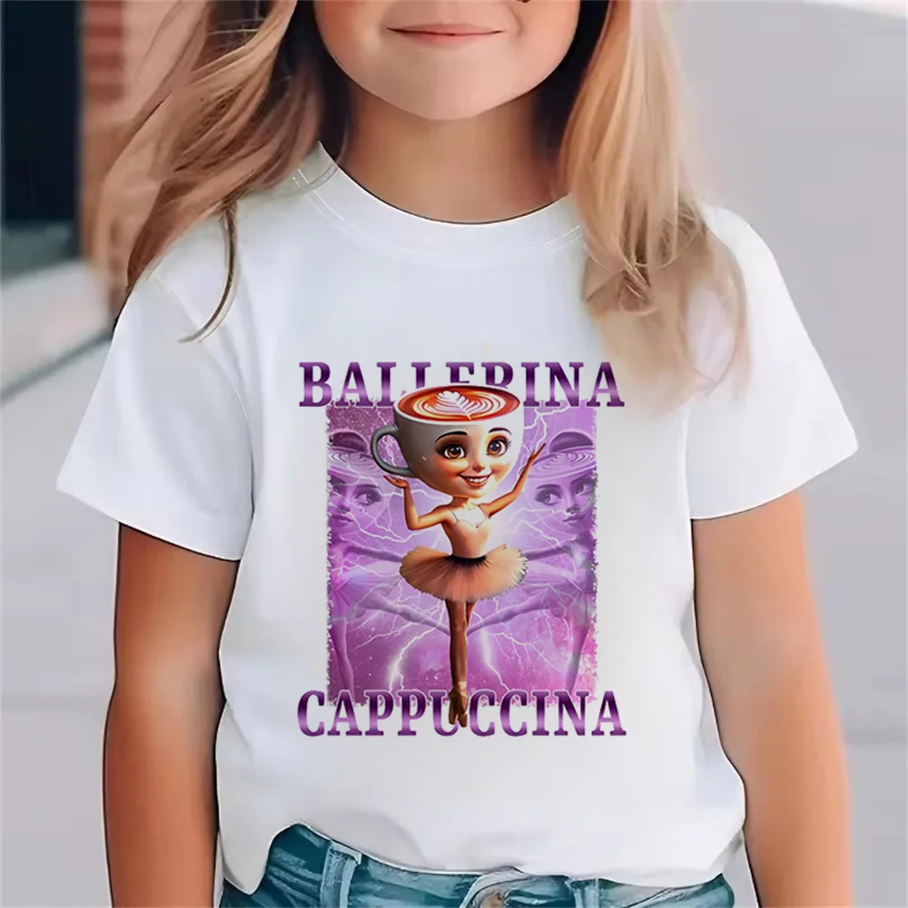 Camiseta italiana Brainrot para niño y niña, ropa de verano para niños Tung Tung Sahur
