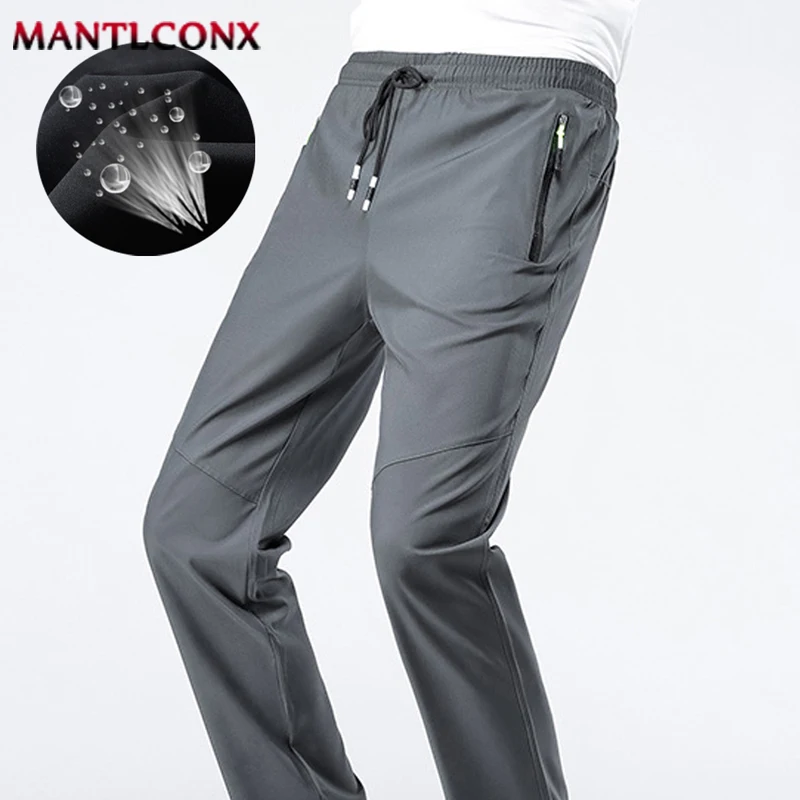 Cintura elástica jogger sweatpants masculino casual clássico esporte calças masculinas secagem rápida calças retas respirável plus size 4xl 5xl