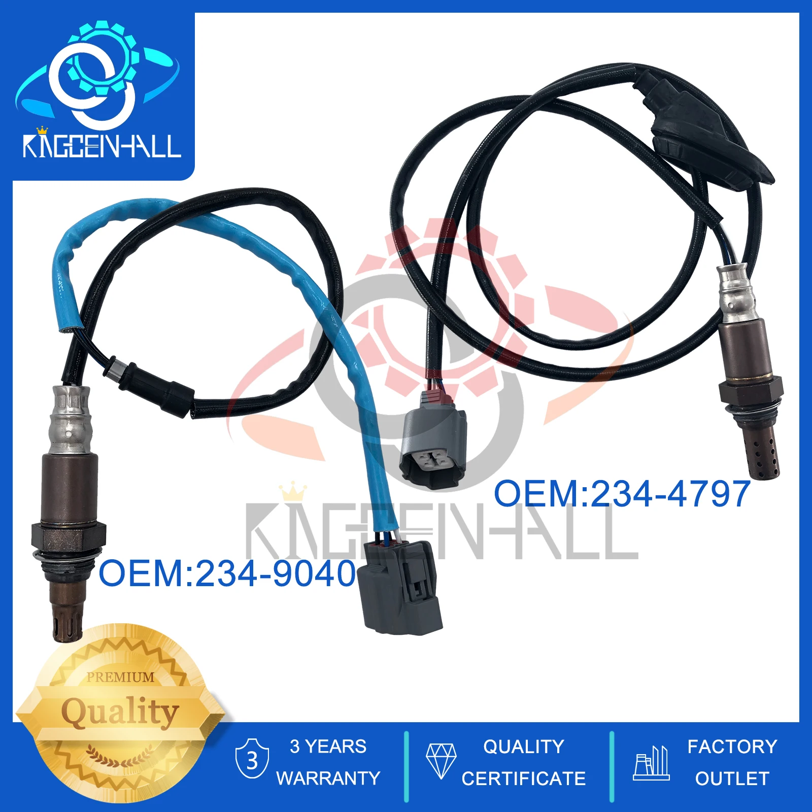 Sensor de oxígeno con sonda Lambda para coche, accesorio de medición de O2 para Honda Accord EX LX DX SE 2.4L l4 2003 2004 2005 2006 2007 234 9040-234 4797